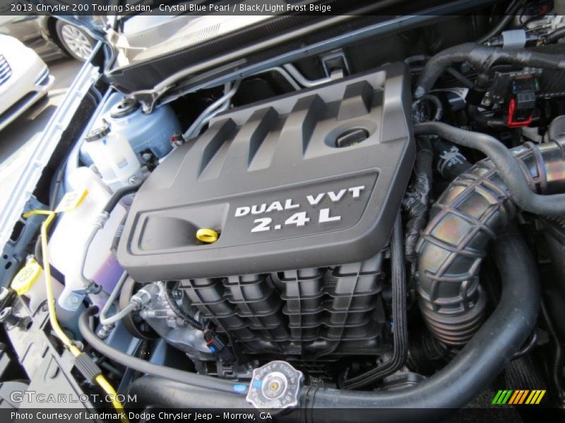Crystal Blue Pearl / Black/Light Frost Beige 2013 Chrysler 200 Touring Sedan