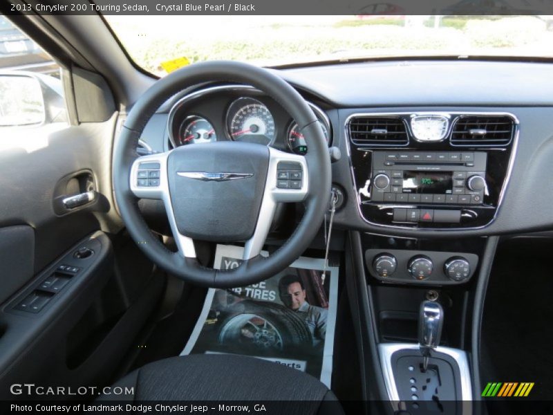 Crystal Blue Pearl / Black 2013 Chrysler 200 Touring Sedan