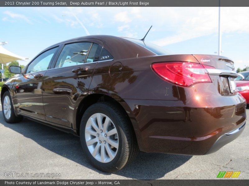 Deep Auburn Pearl / Black/Light Frost Beige 2013 Chrysler 200 Touring Sedan