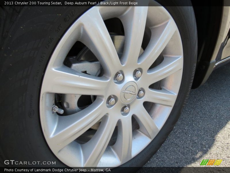 Deep Auburn Pearl / Black/Light Frost Beige 2013 Chrysler 200 Touring Sedan