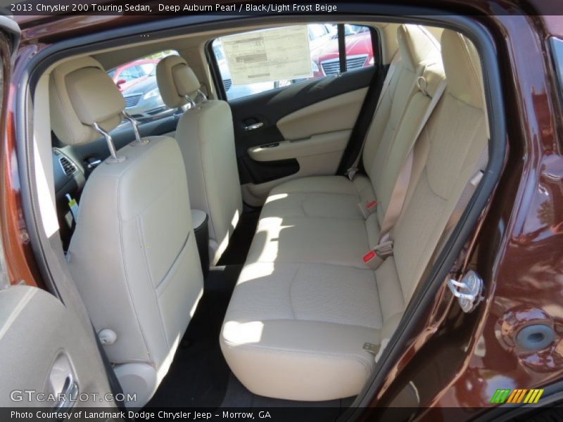 Deep Auburn Pearl / Black/Light Frost Beige 2013 Chrysler 200 Touring Sedan