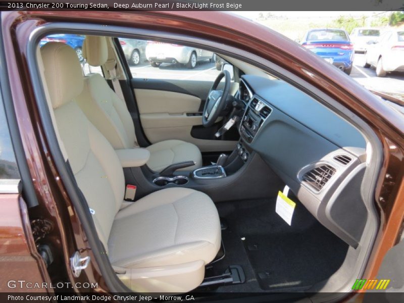 Deep Auburn Pearl / Black/Light Frost Beige 2013 Chrysler 200 Touring Sedan