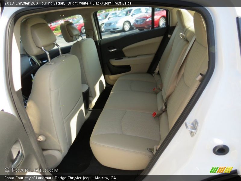 Bright White / Black/Light Frost Beige 2013 Chrysler 200 Touring Sedan