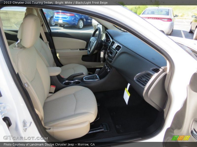 Bright White / Black/Light Frost Beige 2013 Chrysler 200 Touring Sedan