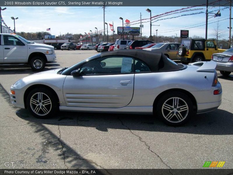 Sterling Silver Metallic / Midnight 2003 Mitsubishi Eclipse Spyder GTS
