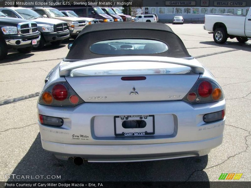 Sterling Silver Metallic / Midnight 2003 Mitsubishi Eclipse Spyder GTS