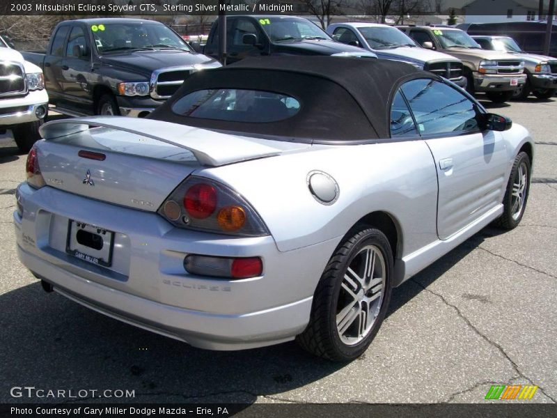 Sterling Silver Metallic / Midnight 2003 Mitsubishi Eclipse Spyder GTS