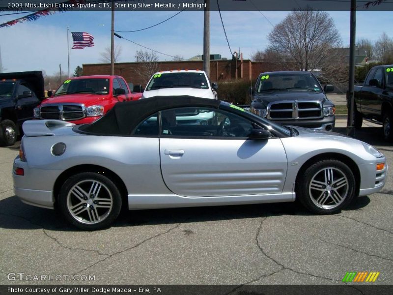 Sterling Silver Metallic / Midnight 2003 Mitsubishi Eclipse Spyder GTS