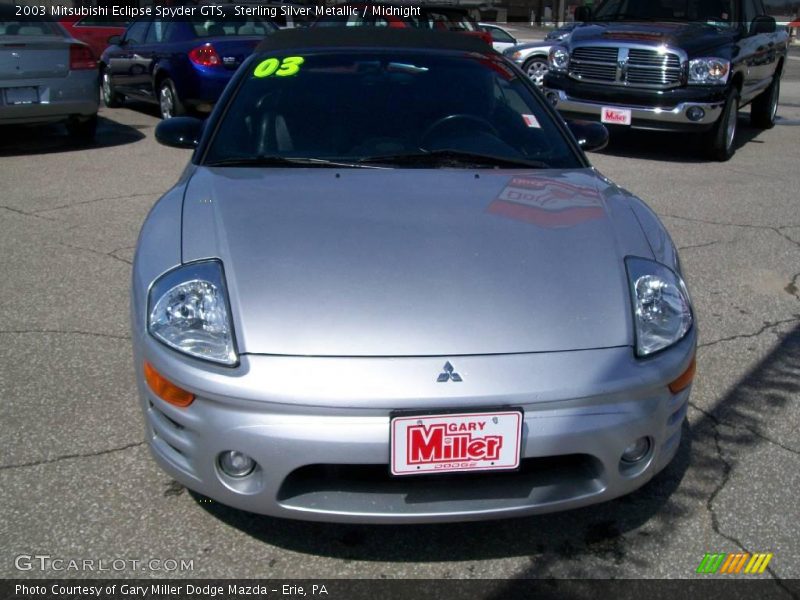 Sterling Silver Metallic / Midnight 2003 Mitsubishi Eclipse Spyder GTS
