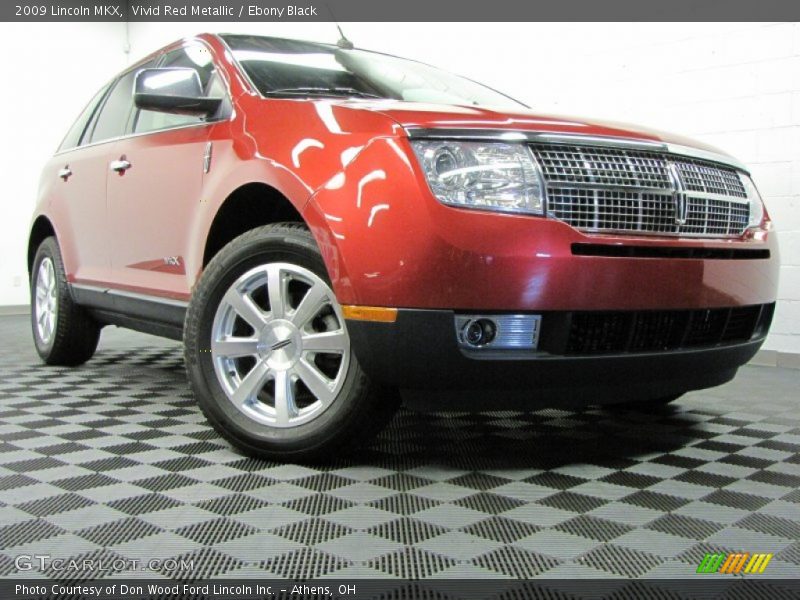 Vivid Red Metallic / Ebony Black 2009 Lincoln MKX