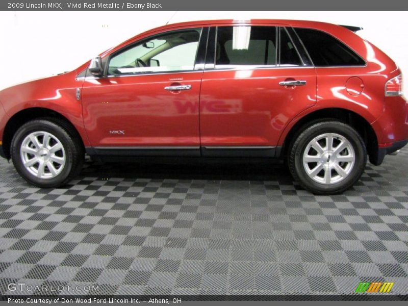 Vivid Red Metallic / Ebony Black 2009 Lincoln MKX