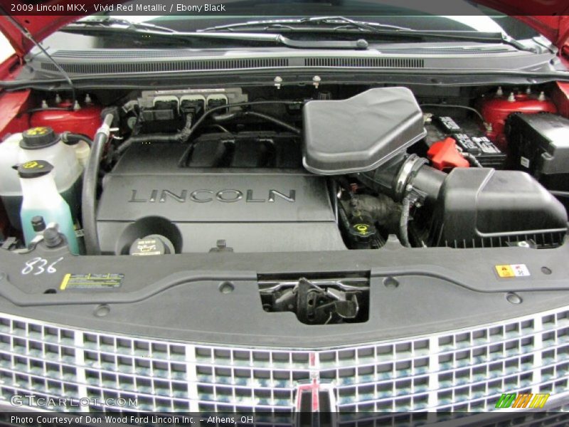 Vivid Red Metallic / Ebony Black 2009 Lincoln MKX