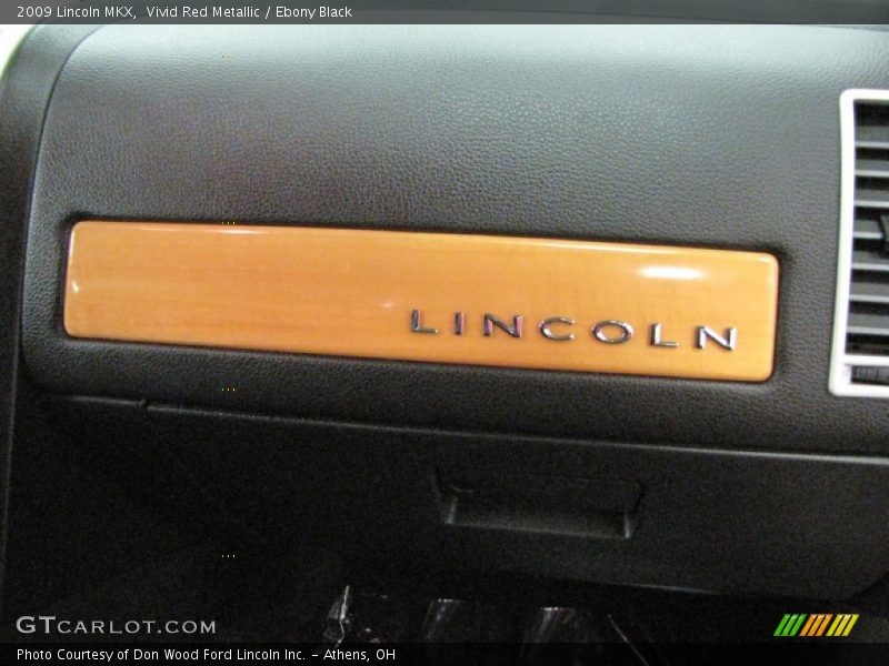 Vivid Red Metallic / Ebony Black 2009 Lincoln MKX