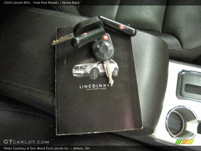 Vivid Red Metallic / Ebony Black 2009 Lincoln MKX
