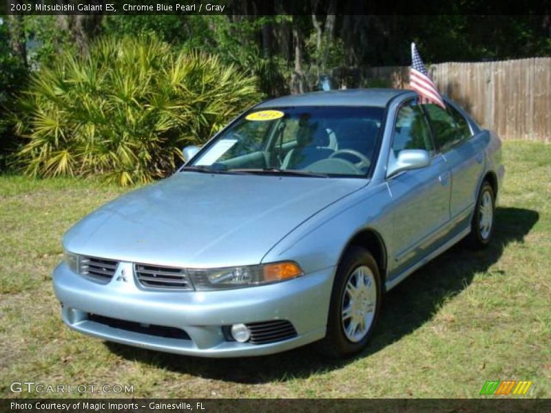 Chrome Blue Pearl / Gray 2003 Mitsubishi Galant ES