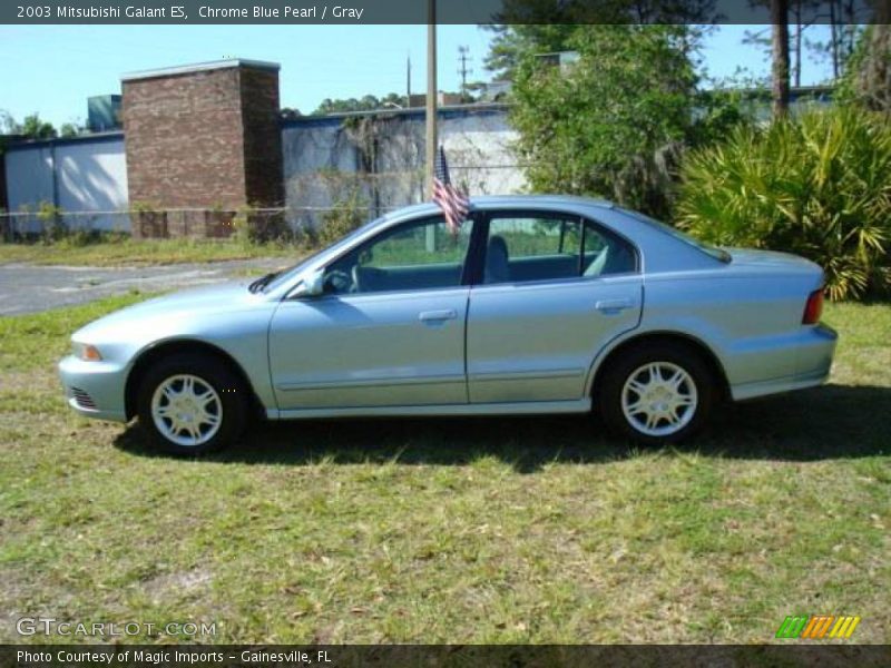 Chrome Blue Pearl / Gray 2003 Mitsubishi Galant ES