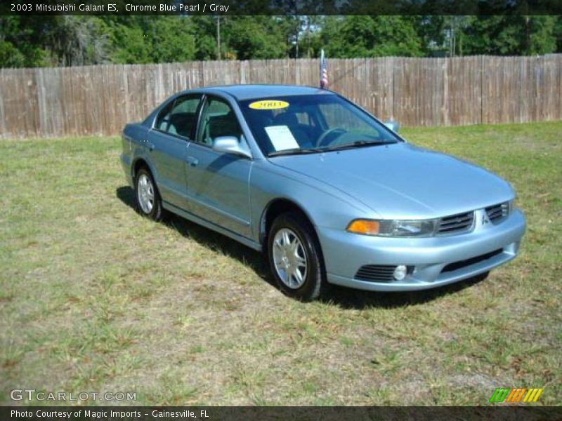 Chrome Blue Pearl / Gray 2003 Mitsubishi Galant ES