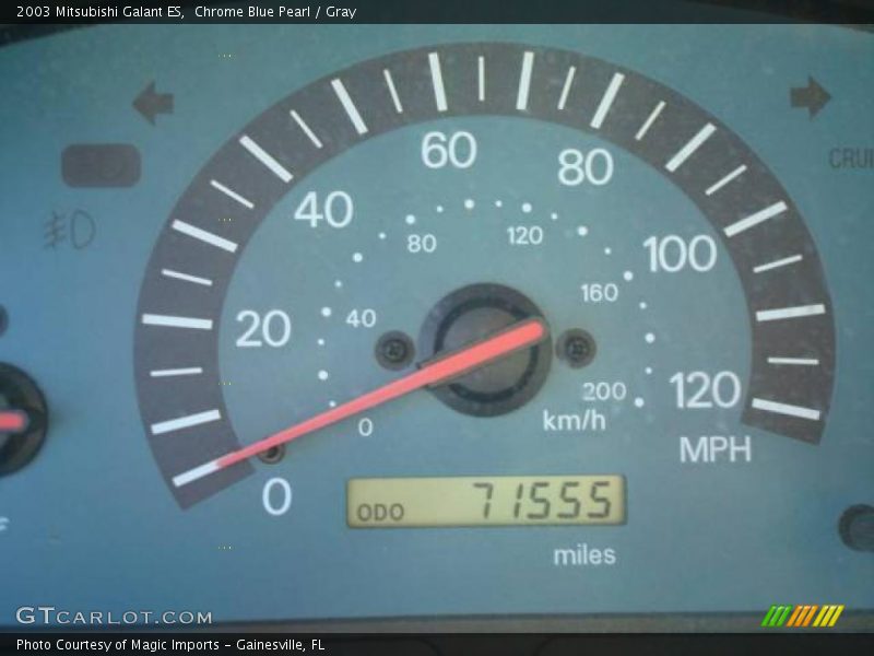 Chrome Blue Pearl / Gray 2003 Mitsubishi Galant ES