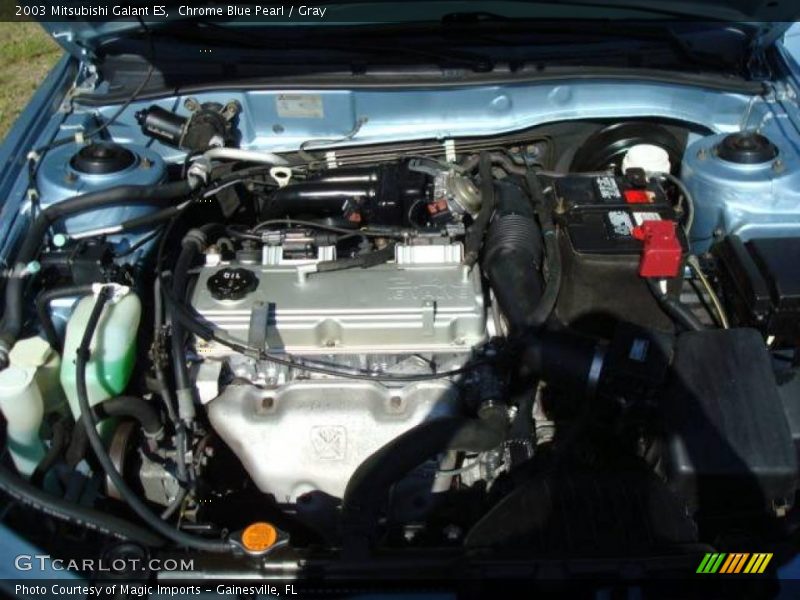 Chrome Blue Pearl / Gray 2003 Mitsubishi Galant ES