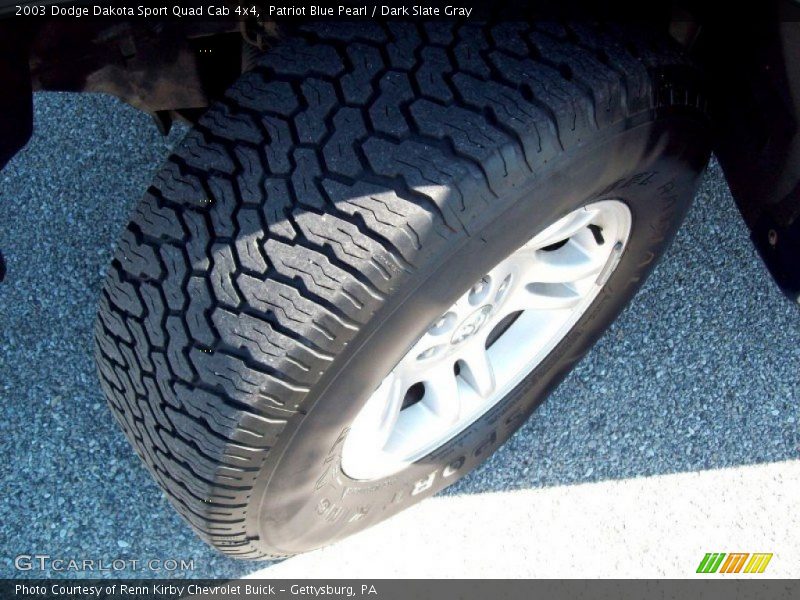 Patriot Blue Pearl / Dark Slate Gray 2003 Dodge Dakota Sport Quad Cab 4x4