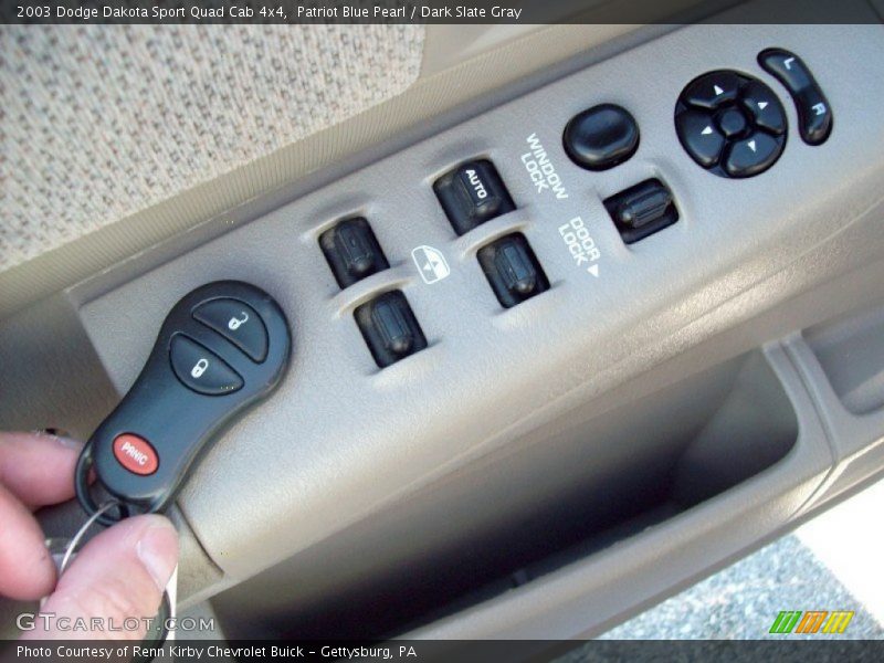 Patriot Blue Pearl / Dark Slate Gray 2003 Dodge Dakota Sport Quad Cab 4x4