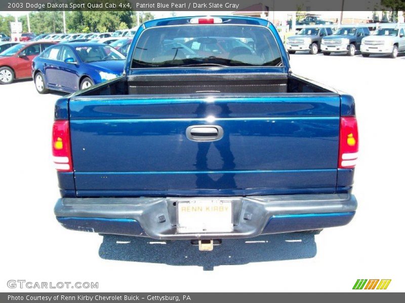 Patriot Blue Pearl / Dark Slate Gray 2003 Dodge Dakota Sport Quad Cab 4x4