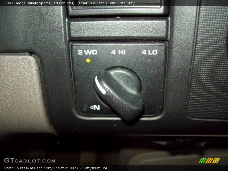 Patriot Blue Pearl / Dark Slate Gray 2003 Dodge Dakota Sport Quad Cab 4x4