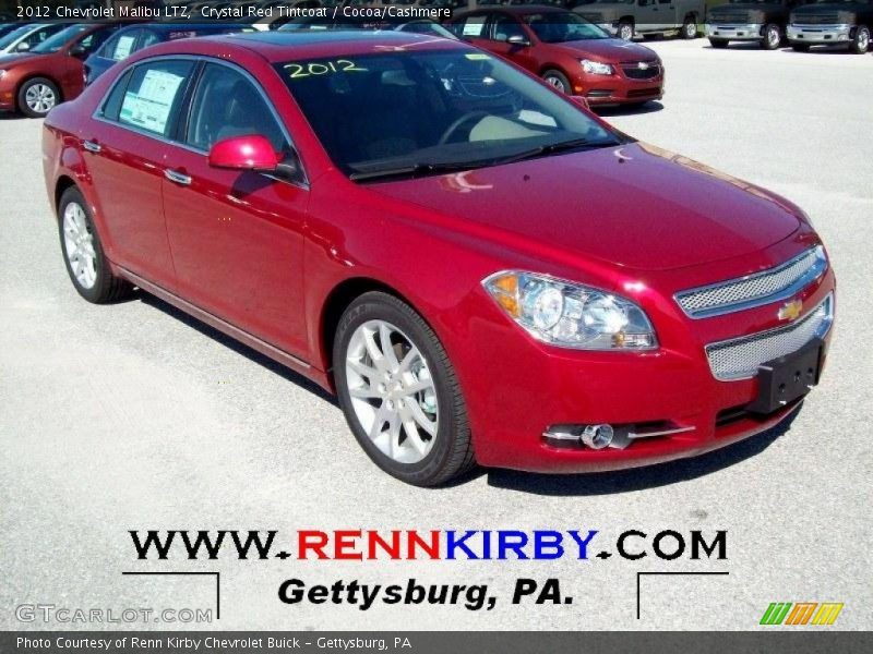 Crystal Red Tintcoat / Cocoa/Cashmere 2012 Chevrolet Malibu LTZ