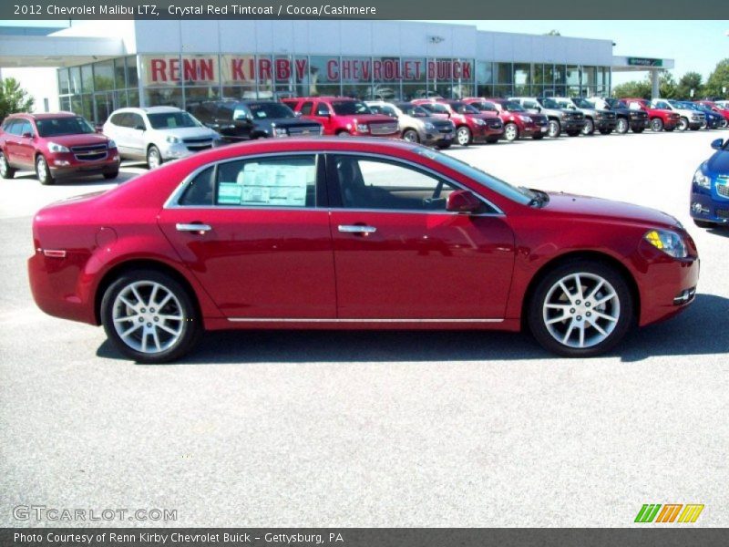 Crystal Red Tintcoat / Cocoa/Cashmere 2012 Chevrolet Malibu LTZ