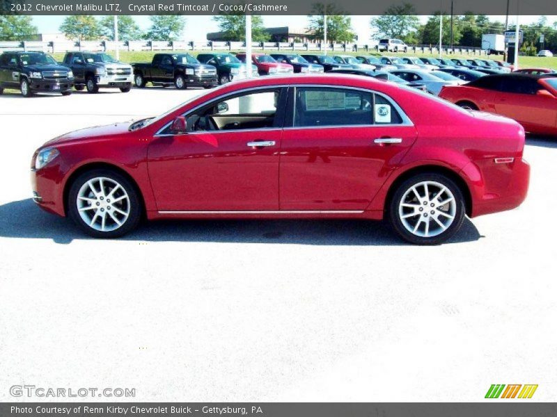 Crystal Red Tintcoat / Cocoa/Cashmere 2012 Chevrolet Malibu LTZ