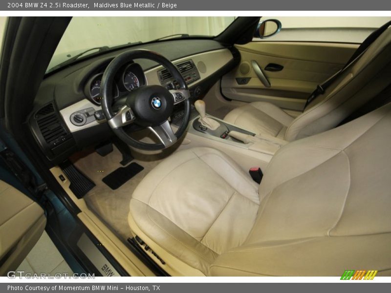  2004 Z4 2.5i Roadster Beige Interior