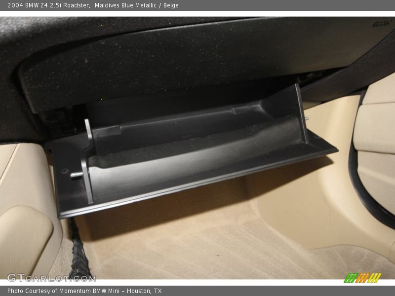Maldives Blue Metallic / Beige 2004 BMW Z4 2.5i Roadster