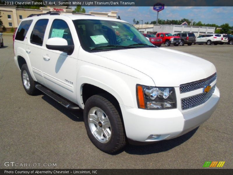 Summit White / Light Titanium/Dark Titanium 2013 Chevrolet Tahoe LT 4x4