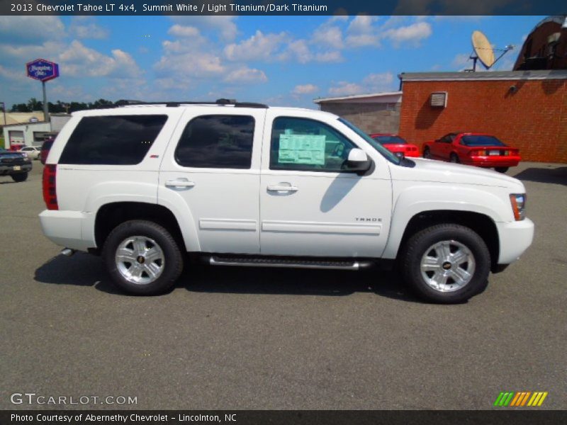 Summit White / Light Titanium/Dark Titanium 2013 Chevrolet Tahoe LT 4x4