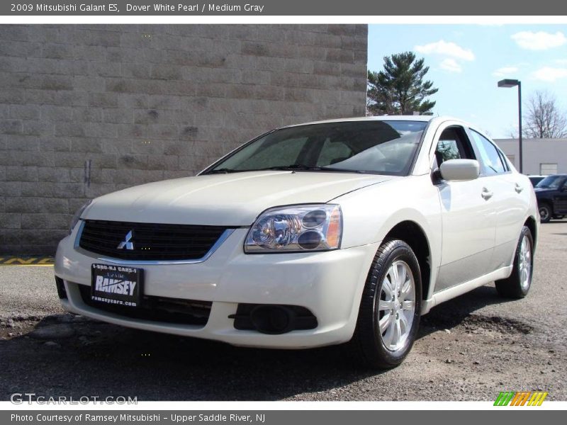 Dover White Pearl / Medium Gray 2009 Mitsubishi Galant ES