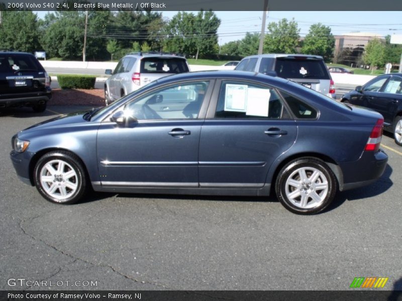 Barents Blue Metallic / Off Black 2006 Volvo S40 2.4i