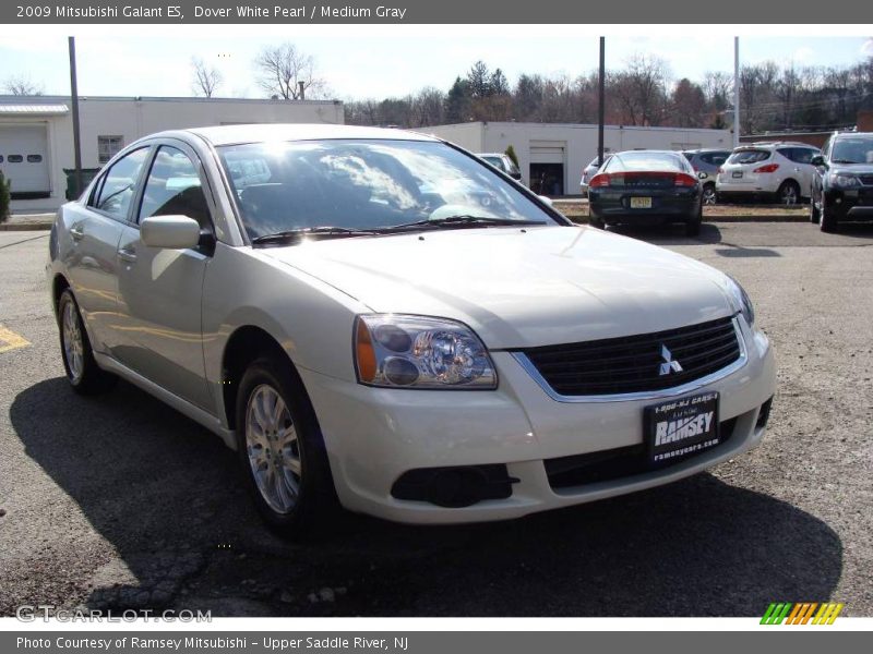 Dover White Pearl / Medium Gray 2009 Mitsubishi Galant ES