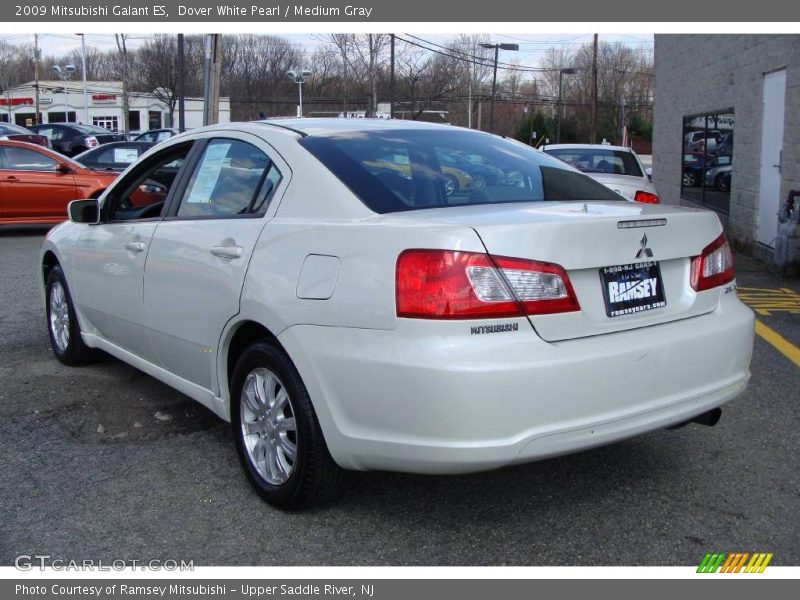 Dover White Pearl / Medium Gray 2009 Mitsubishi Galant ES