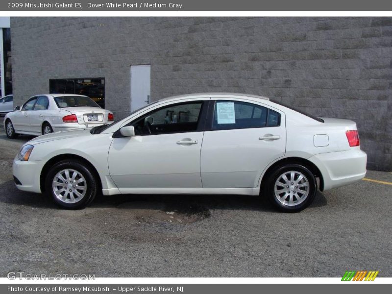 Dover White Pearl / Medium Gray 2009 Mitsubishi Galant ES
