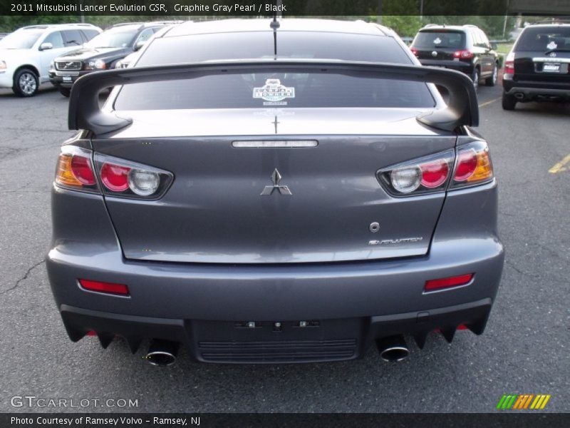 Graphite Gray Pearl / Black 2011 Mitsubishi Lancer Evolution GSR