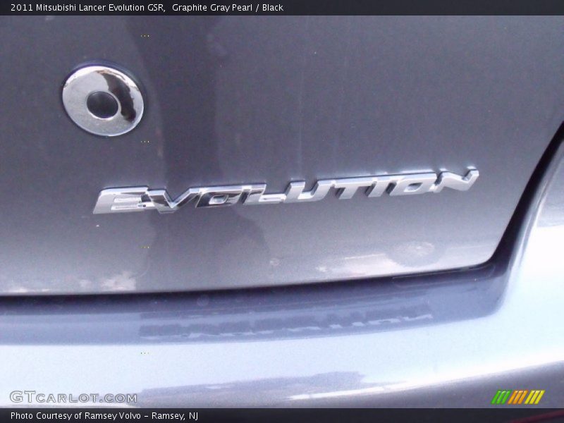Graphite Gray Pearl / Black 2011 Mitsubishi Lancer Evolution GSR