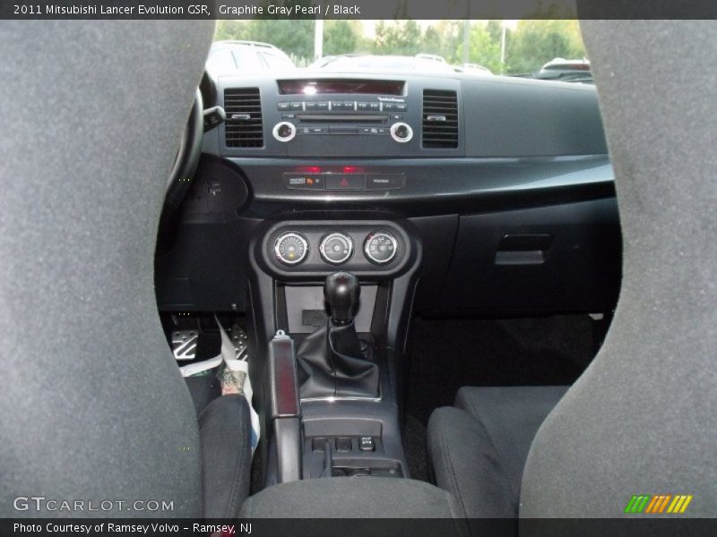 Graphite Gray Pearl / Black 2011 Mitsubishi Lancer Evolution GSR
