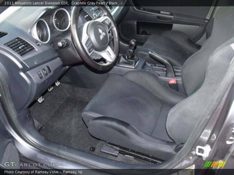  2011 Lancer Evolution GSR Black Interior