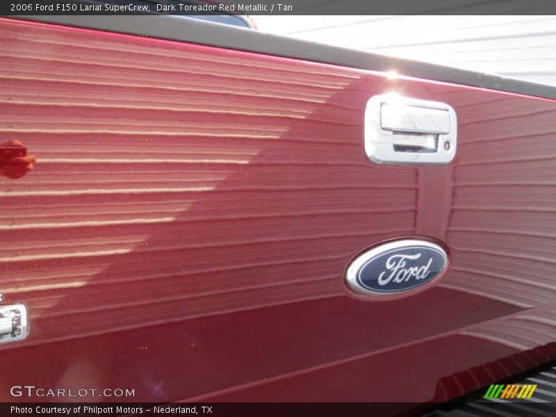 Dark Toreador Red Metallic / Tan 2006 Ford F150 Lariat SuperCrew