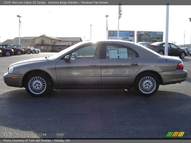 Arizona Beige Metallic / Medium Parchment 2005 Mercury Sable GS Sedan