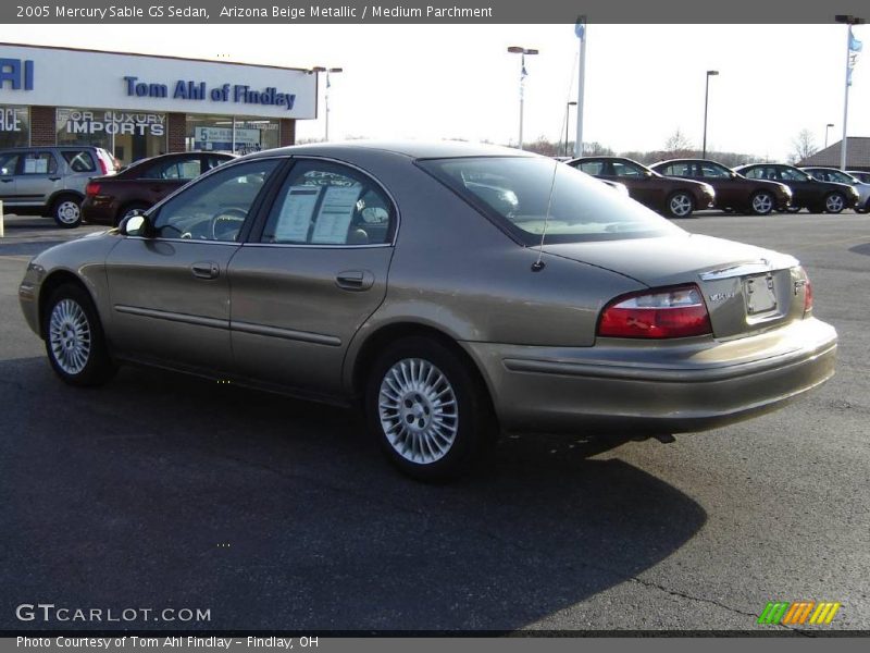 Arizona Beige Metallic / Medium Parchment 2005 Mercury Sable GS Sedan