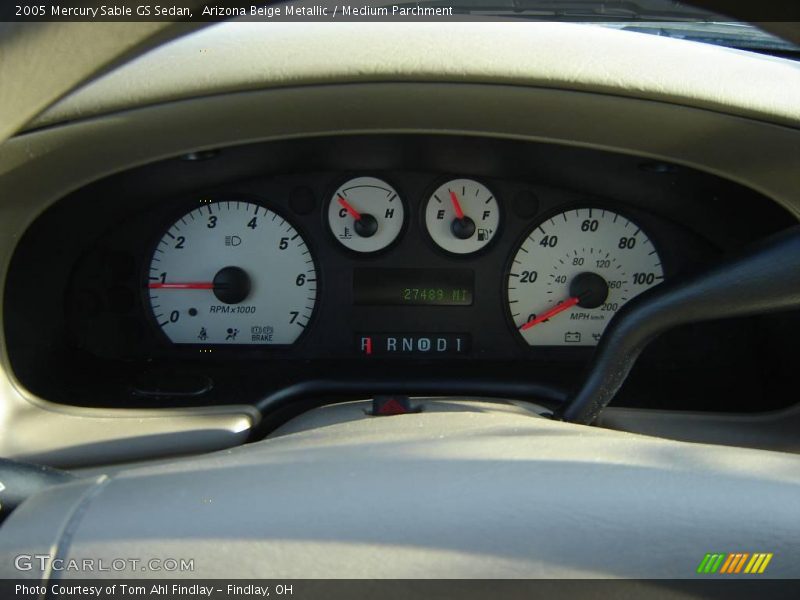 Arizona Beige Metallic / Medium Parchment 2005 Mercury Sable GS Sedan