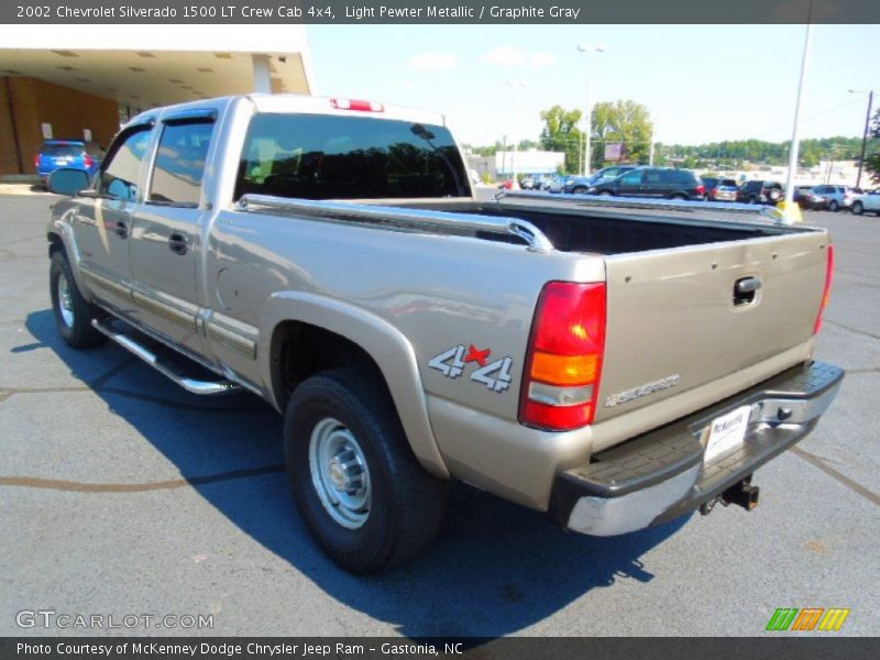 Light Pewter Metallic / Graphite Gray 2002 Chevrolet Silverado 1500 LT Crew Cab 4x4