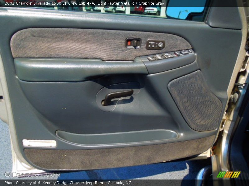 Light Pewter Metallic / Graphite Gray 2002 Chevrolet Silverado 1500 LT Crew Cab 4x4