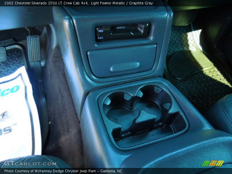 Light Pewter Metallic / Graphite Gray 2002 Chevrolet Silverado 1500 LT Crew Cab 4x4